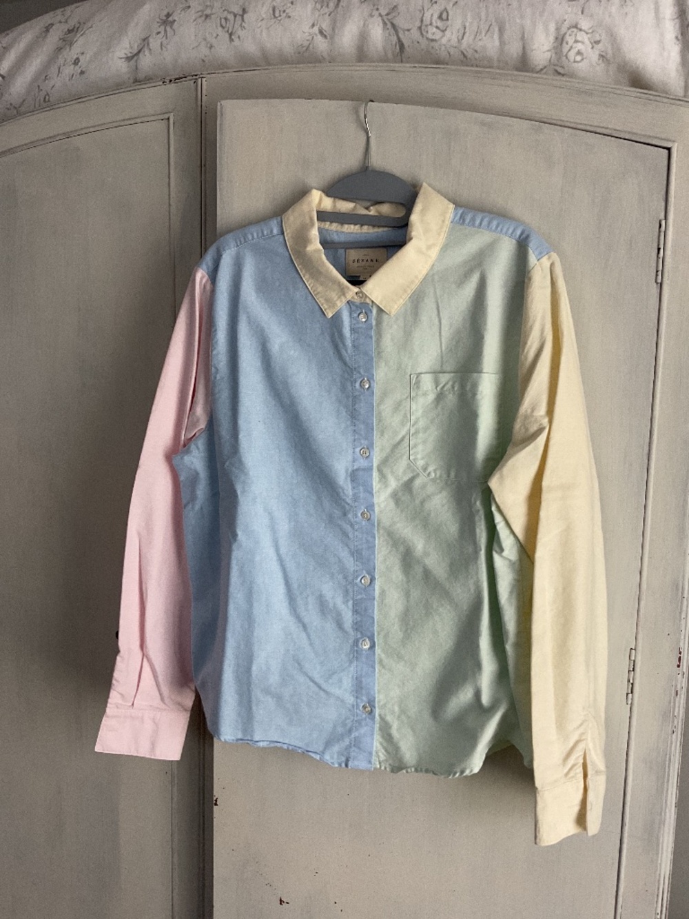 EUC Sezane Pastel Oxford Shirt